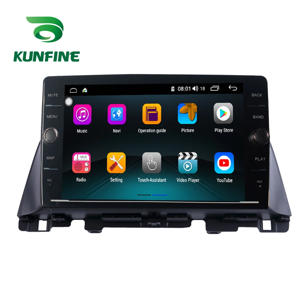 Sale Octa Core ROM 64GB Android 8.1 Car DVD GPS Navigation Player Deckless Car Stereo for KIA K5 2016 2017 Car Multimedia Player 5