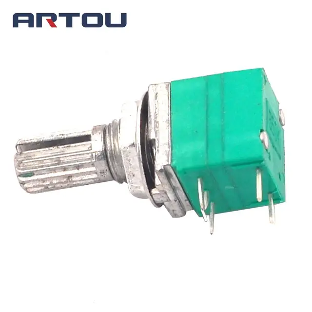 5PCS 5pin RV097NS Dual Potentiometer B50K with Switch Audio / Power Amplifier / Sealing