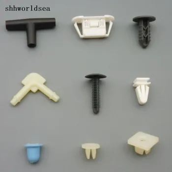 

shhworldsea 500pcs auto fasteners door trim retainer elbow headlight grille retaining clip gross connector weatherstrip retainer
