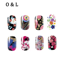 1pcs Beautiful Flowers Nail Patch Stickers Manicure Adhesive Full Nail Wraps Decoration,DIY Beauty Nail Tools