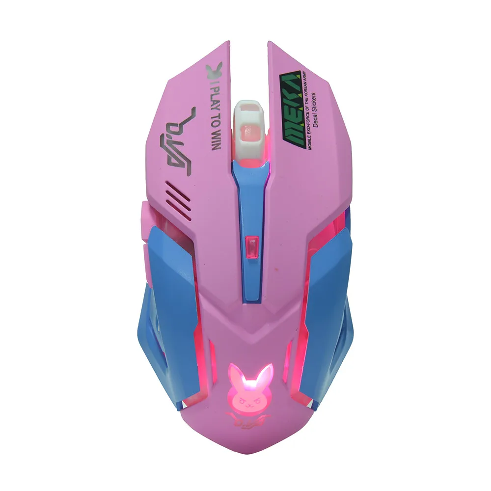 VOBERRY розовая оптическая мышь 2,4G, профессиональная игровая офисная мышь, беспроводной usb-приемник, компьютерная беспроводная мышь для ноутбука