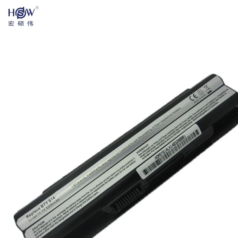 HSW Аккумулятор для ноутбука MSI CR650 CX650 FR400 FX400 FX420 FR600 FX600 FX600MX FX603 FX610 FR620 FX620 FX620DX bateria