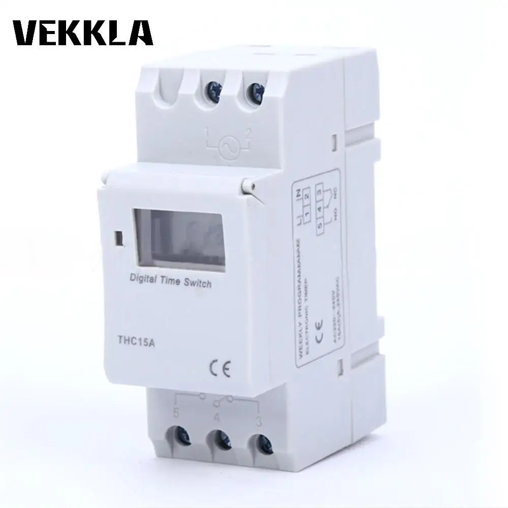 Digital LCD Power Programmable Timer Time Switch AC220V 168 hours