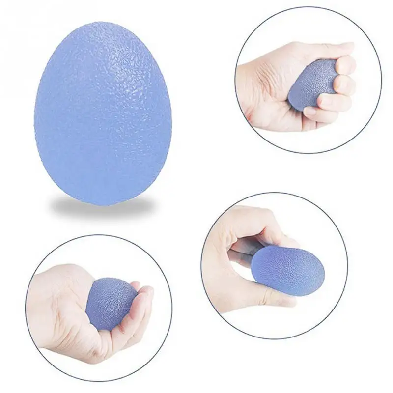 Силиконовый яичный массажный ручной захват сильные стороны снятие стресса мощный шар предплечье палец упражнения фитнес аксессуары#12