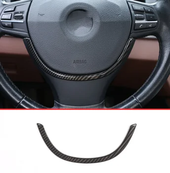 

Carbon Fiber Style ABS Steering Wheel Decoration Strips Trim For BMW 5 Series F10 520 525 2011-2017 Car Accessories