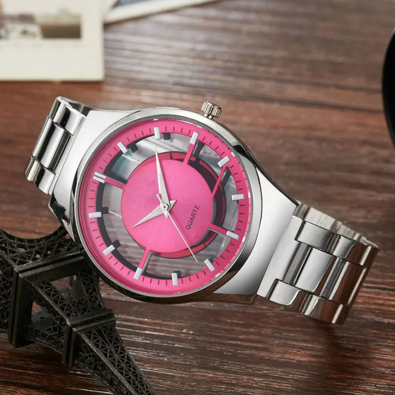 Unique Transparent Womens Creative Watch Hollow Skeleton Wrist Watch