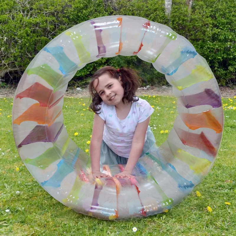 Надувной шар для катания игрушки трава воды ролик детей многофункциональный Ползания