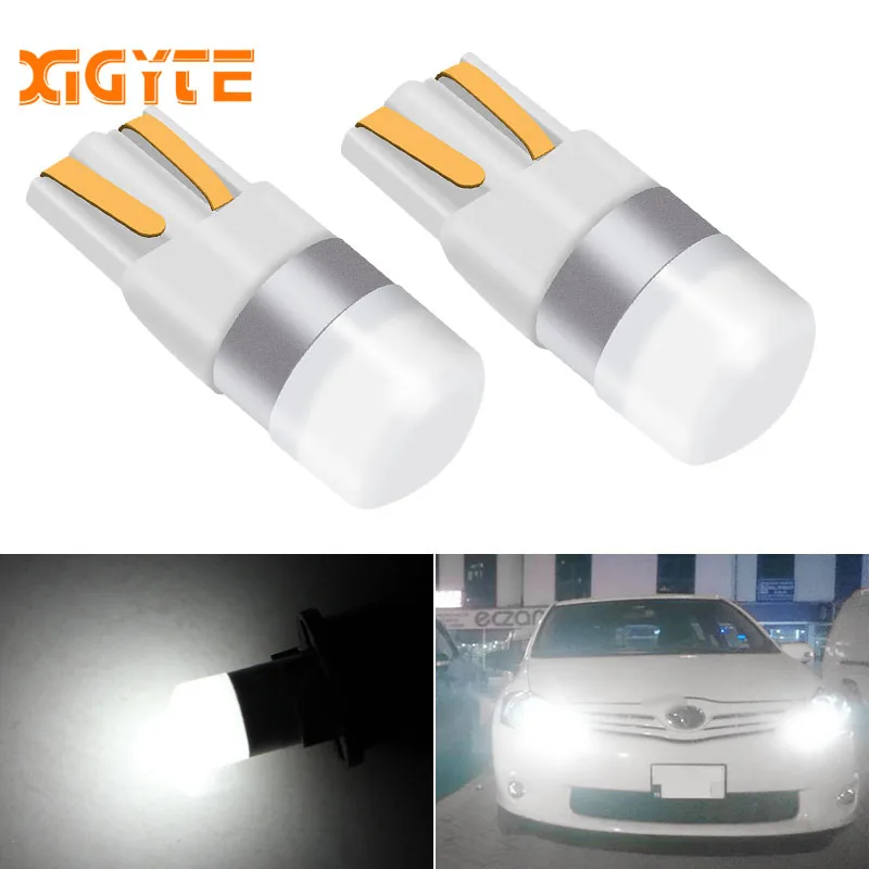 2X 3030 SMD T10 W5W светодиодный Габаритные фонари для автомобиля лампа чтения авто