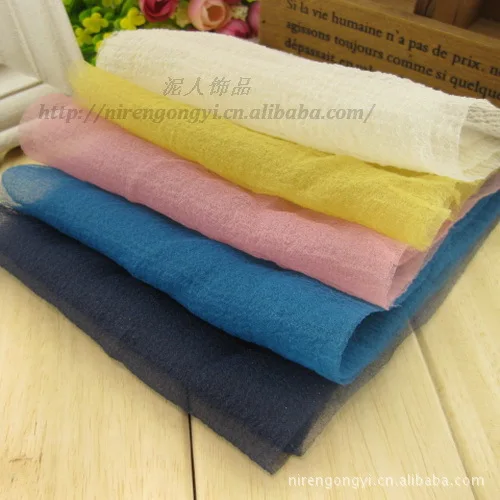 Seersucker Fabric 15*150cm Volie Ribbon DIY Hair bowknot accessories material Satin Riband 5pcs/Lot | Дом и сад