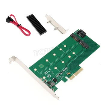 

M.2 NVMe SSD NGFF to PCIE X4 Adapter card M Key B Key dual interface PCI-e SSD NVMe M. 2 Converter Card