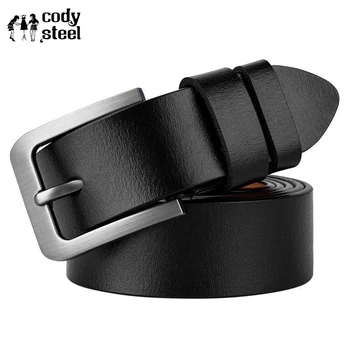 

Cody Steel Extra Long Belt Fashion Male Leather Waist Belt Brand Man High Quality Waist Belt Business Men 150-160CM