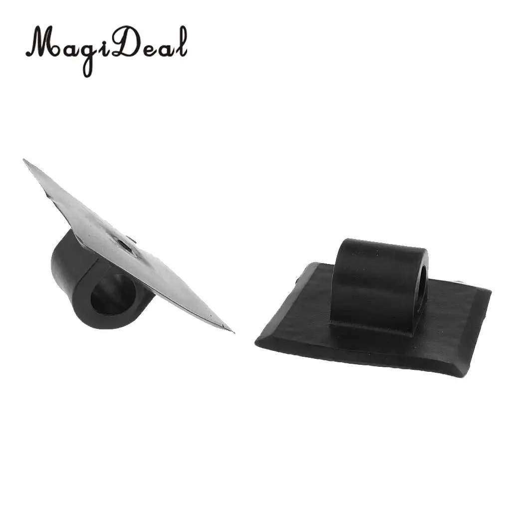 MagiDeal 2 Pieces Kayak Fishing Boat Engine Motor Mount Stand Holder Bracket Black/White