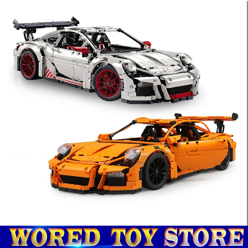 

New LEPIN 20001 20001B technic series Racing Car Model Building Kits Blocks Bricks Compatible 42056 Boys Gift Educational Toy