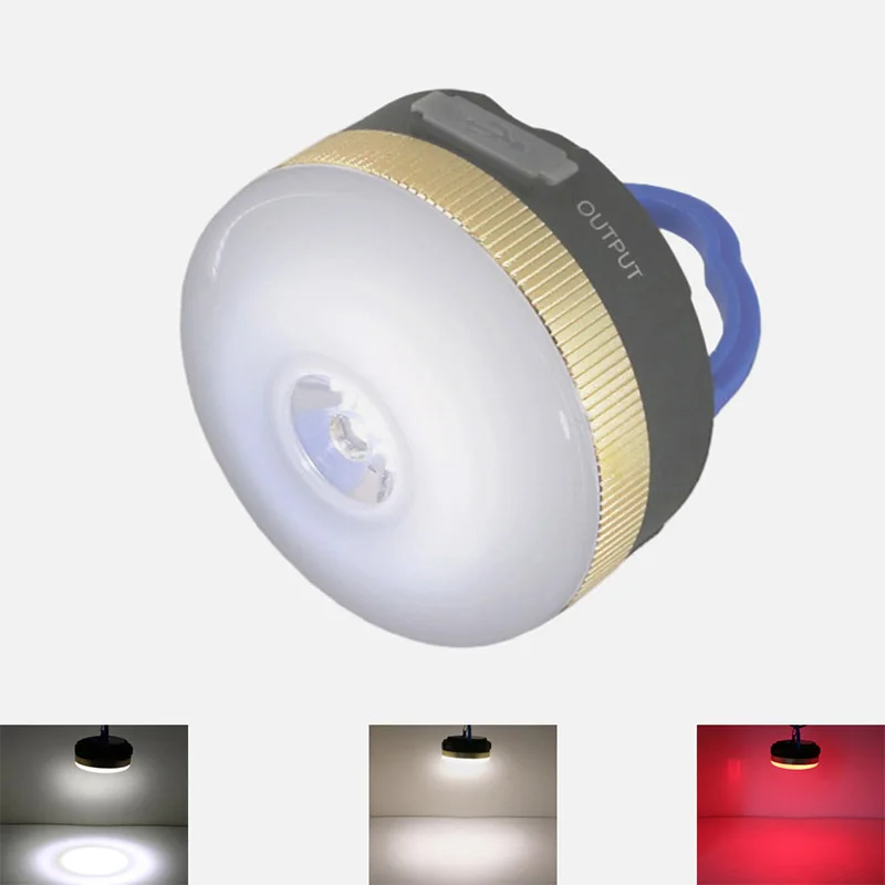 

USB 9 Led Tent light Recharge 5V 1A 1800mAh Camping lamp lantern red led Portable Power Source Charger for Phone