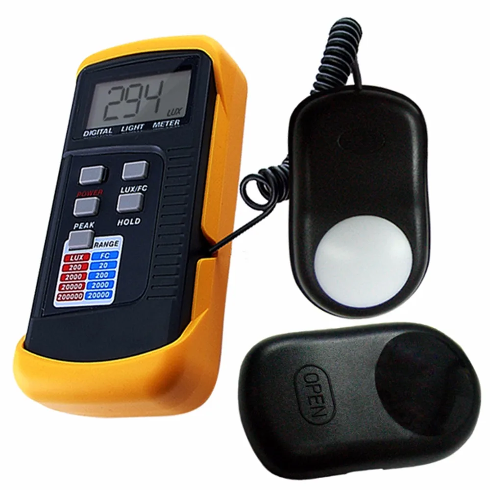 Digital Light Lux Meter 200,000 LUX Footcandle FC 4 Ranges Light Level