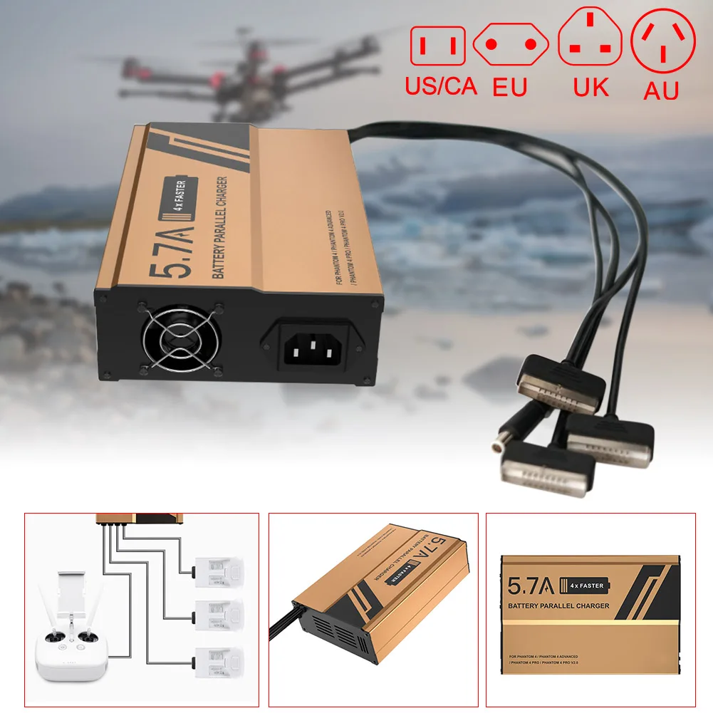 

Parallel Multiple Battery Charger Intelligent Rapid Charger for DJI 4 Pro Dropshipping