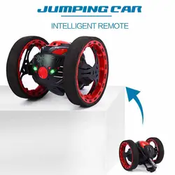 Новые мини-автомобили Bounce Car 2,4 ГГц RC автомобиль с гибкими колесами вращение светодиодное освещение управление робот автомобиль для детей