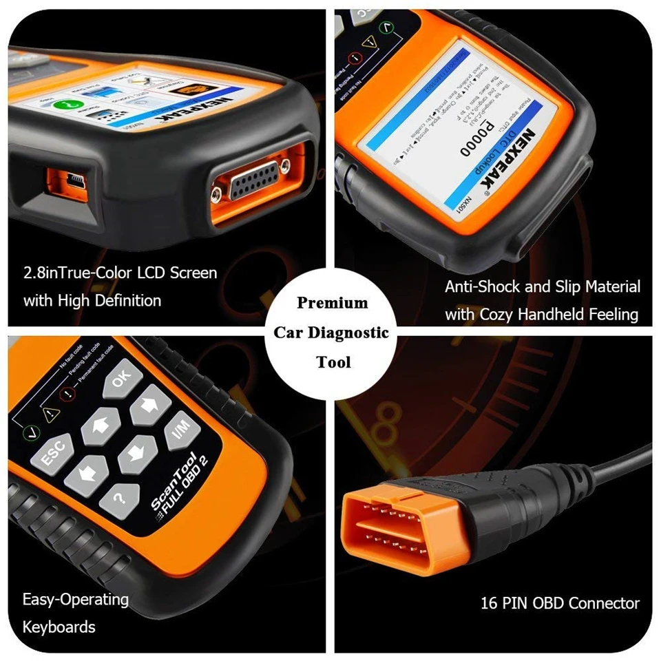 NEXPEAK NX501 OBD2 автомобильной сканер автомобиля диагностический инструмент