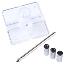 5pcs 6/8/10mm Drill Conductor for Drilling Mini Pocket Hole Jig Woodworking Drill Guide Set Locator Dowel Jig Guide Power Tool