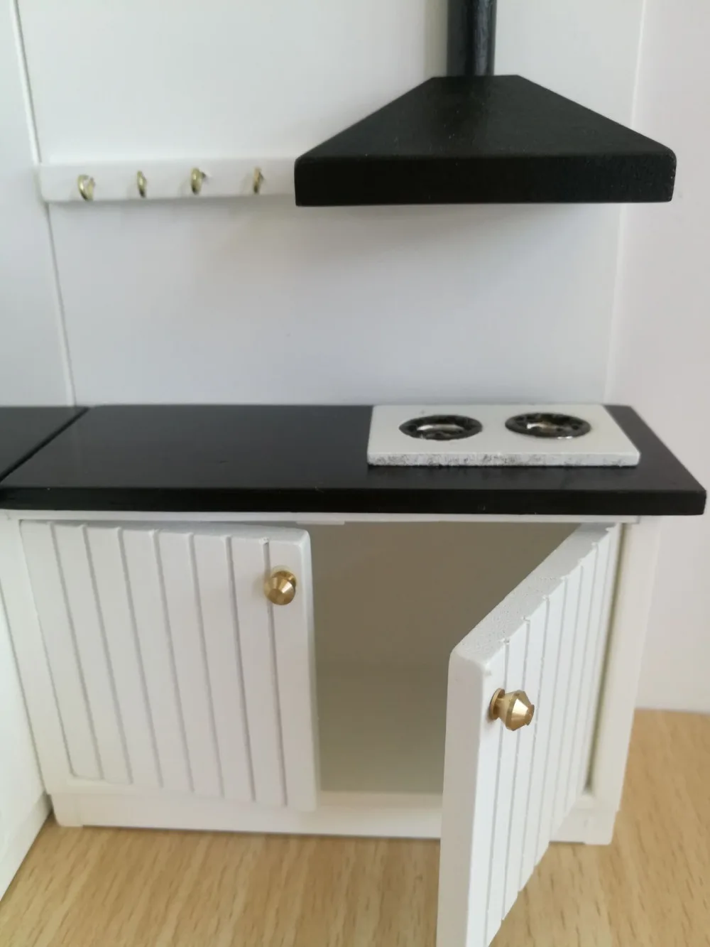 1:12 جديد تصميم لطيف دمية مصغرة أثاث المطبخ المتكامل مجموعة 1096