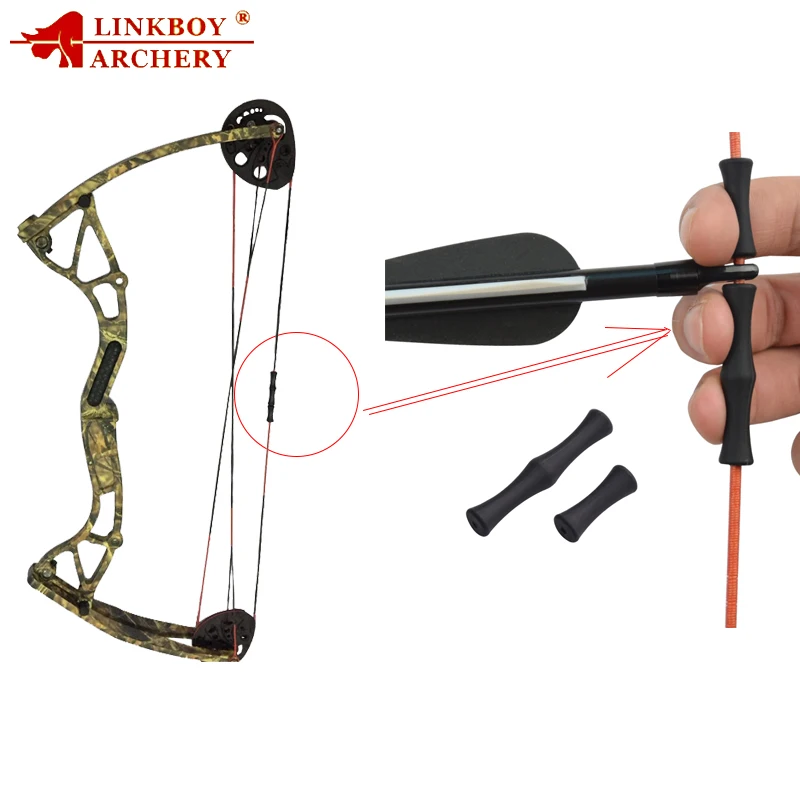 1pcs Linkboy Archery Finger Saver Tab Flecha Silicon Guard Bow string