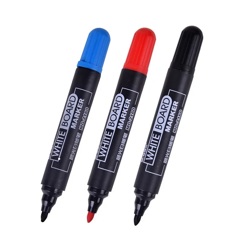 Não-tóxico e Fácil de Limpar Caneta Quadro Branco Apagável Azul Preto Vermelho Mudança Bloco 2160 m & g Mg2160