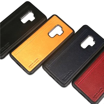 

For Samsung Galaxy S9 Case Original Pierre Cardin Genuine Leather TPU Case Cover For Samsung Galaxy S9 Plus Back Phone Cases Bag