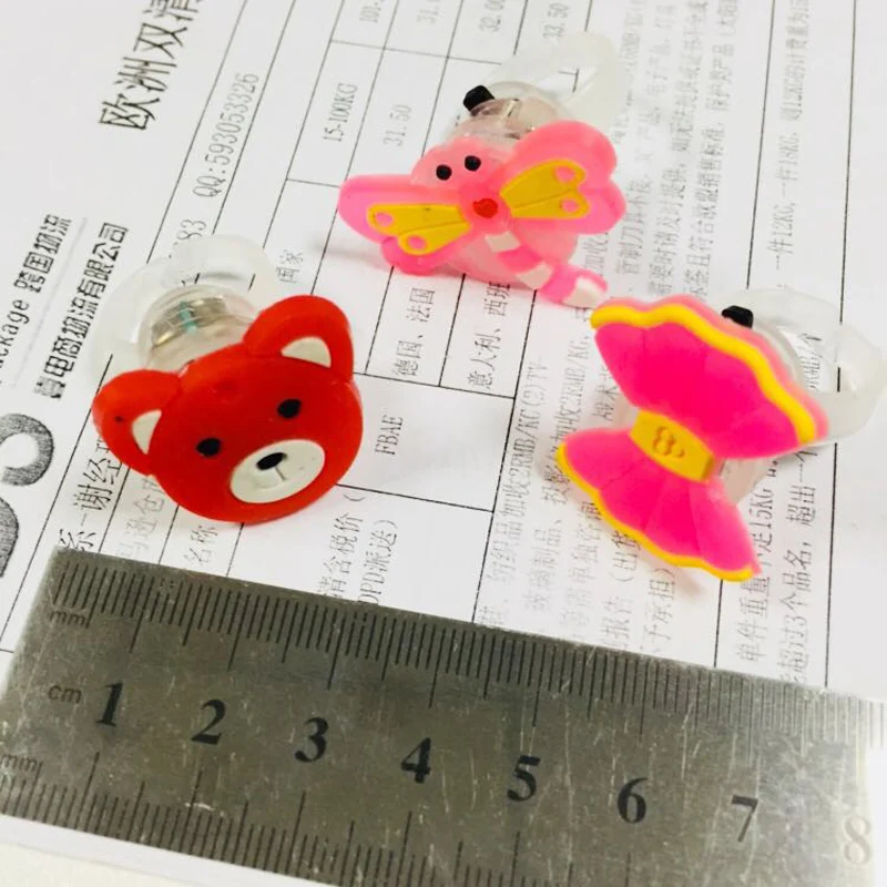 5pcs Luminous rings glow in the dark new children's toys flash gifts LED cartoon lights toys for childs kids playing in night