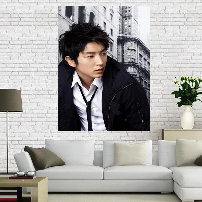 Пользовательские Холст плакат LEE JOON GI плакат 60x90 см отделочная ткань для дома ткань настенный плакат Принт шелковая ткань - Цвет: 2