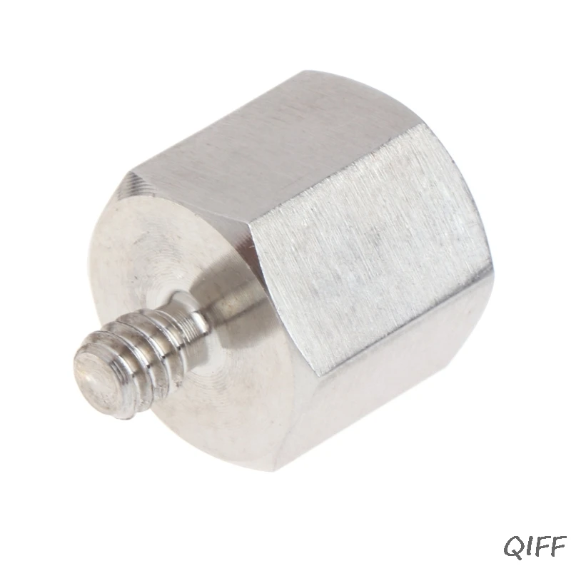

5/8 Inch to 1/4 Inch Threaded Female to Male Tripod Adapter Stainless Steel Mar28
