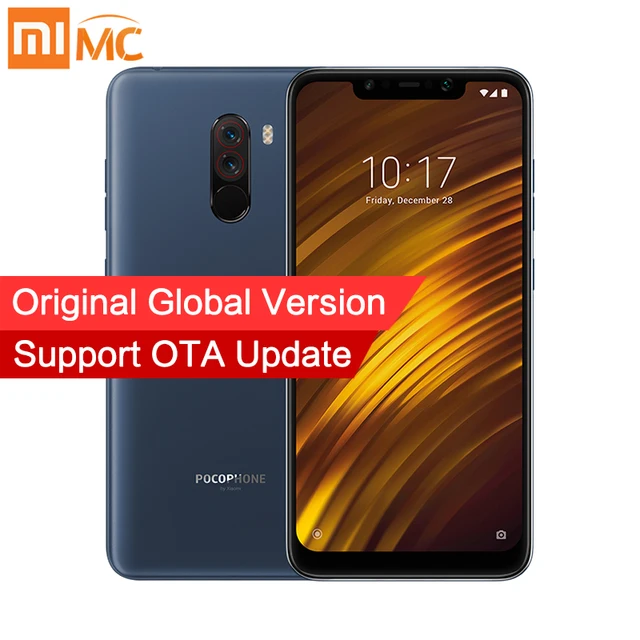 Global Version Xiaomi POCOPHONE F1 6GB 128GB Smartphone Snapdragon 845 Octa Core 6.18" 2246 x 1080 FHD LiquidCool AI Dual Camera