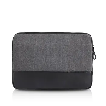 

2017 Laptop Sleeve Bag Woolen+Genuine Leather Notebook Computer Handbag Case Cover for 14.1'' CHUWI LapBook14.1 Tablet PC bag
