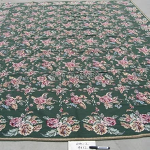 Ручной работы вязанное крючком шерстяное изделие ковры высокого качества 9'x12' дешевые цены Зеленое поле различных размеров