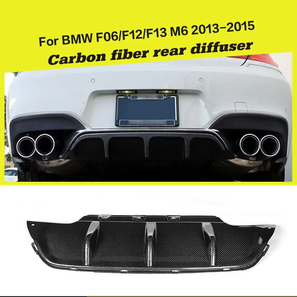 

Carbon Fiber / FRP Auto Car Rear Diffuser Lip Bumper Guard Protector for BMW 6 Series F12 F13 F06 M6 Bumper 2014 UP