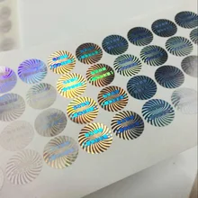 Лазерная антифальсификационная этикетка на заказ, одноразовая этикетка анти-фальшивка, хрупкий стандарт, двумерный код, царапины