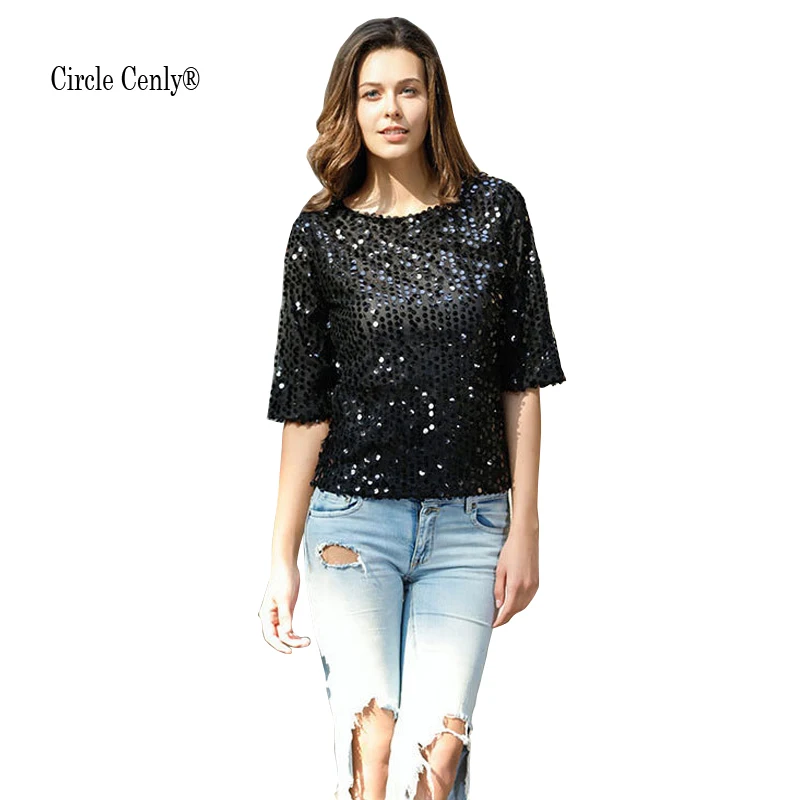 Blusas femininas com brilho Clearance