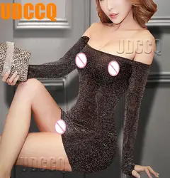 Сексуальное женское белье секси дамы Babydoll baby doll Нижнее белье блестят комбинезон боди Эротическое без бретелек сорочка + стринги 8956