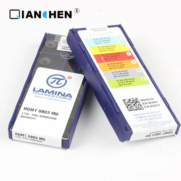 

Genuine original high quality high-performance LAMINA RDMT 0803 MO LT30 (10pcs/lot) tungsten Carbide Cutting tools inserts