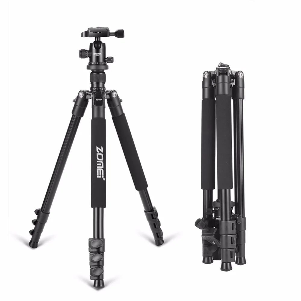

Zomei Q555 Portable Professional Aluminum Flexible Camera Tripod Stand with Ball Head for DSLR