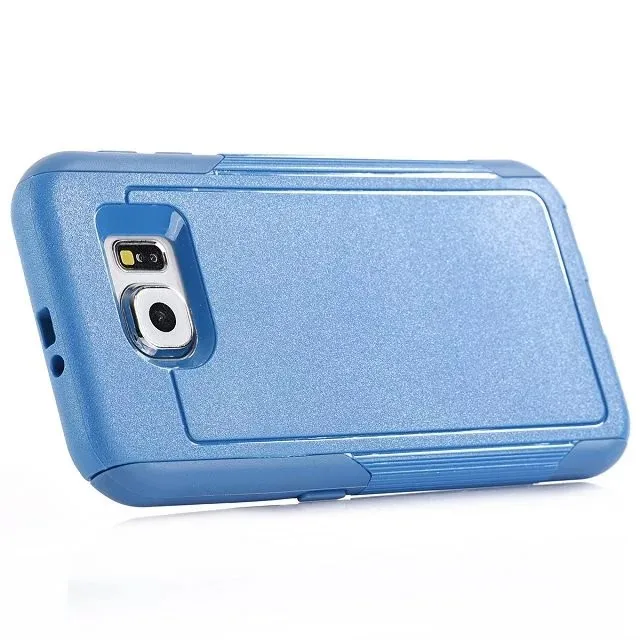 DHL Гибридный 2 в 1 пластик+ ТПУ чехол для Samsung Galaxy S6, жесткий пластик чехол для Galaxy S6 100 шт/партия