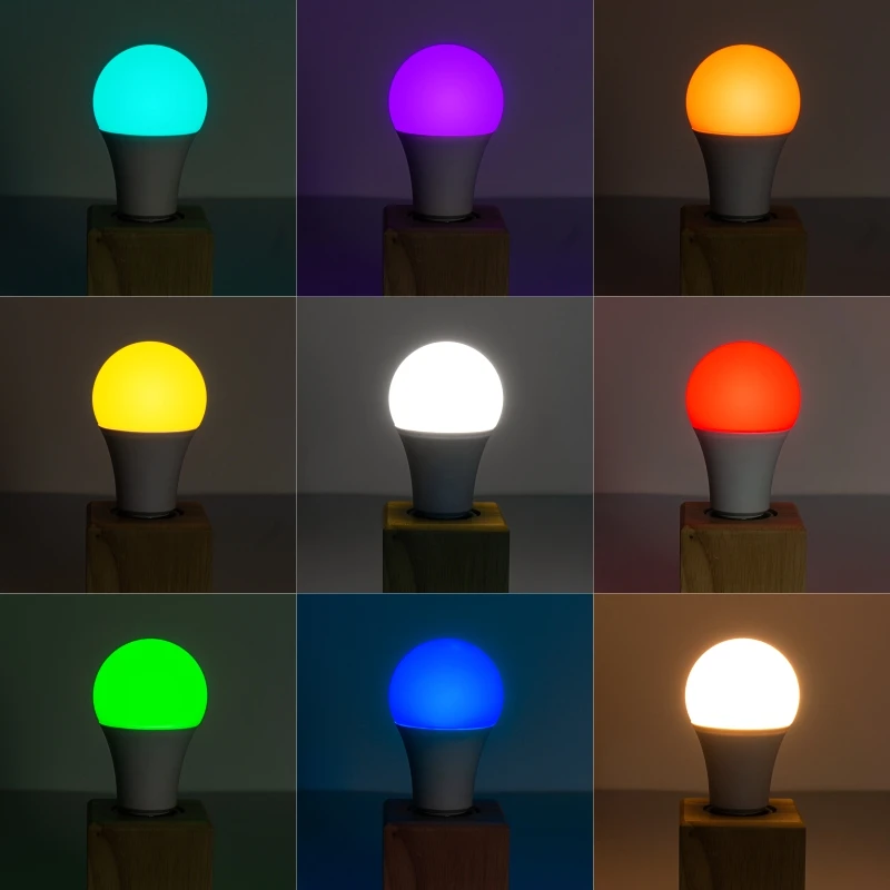 Светодиодная лампа RGB 5 Вт 10 15 E27 AC85 265V 16 изменяемый цвет с функцией памяти + ИК