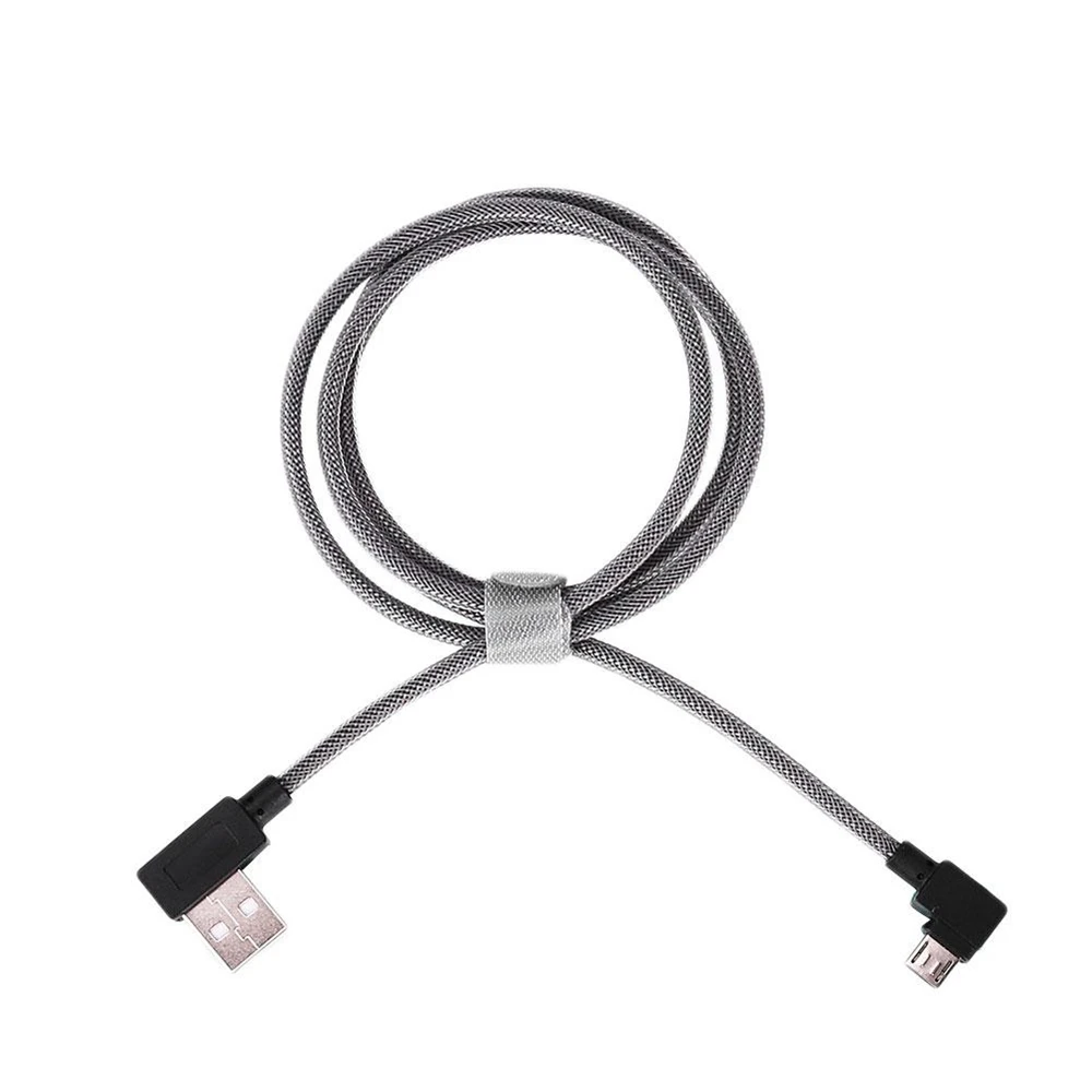 

Amzdeal 1m High Speed Nylon Micro 5 Pin USB Port Plug Data Charging Cable Right Angle 90 Degree Universal