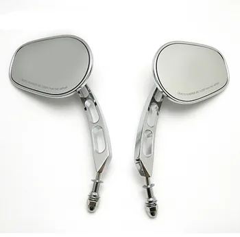 

For Cafe Racer Chrome Clamp On Mirror Custom Bobber Chopper