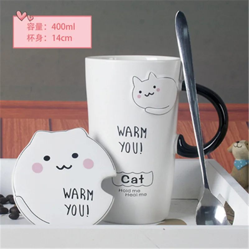 Милая кружка для кошек Caneca Criativa Filizanki Do Kawy кофейные кружки креативные Kubek Termiczny Tsse
