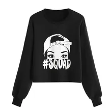 Женская Уличная Повседневная рубашка с длинными рукавами и принтом букв, толстовка с круглым вырезом, топы abrigos mujer invierno