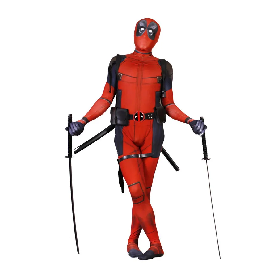 

Movie Deadpool Suit Zentai Cosplay Costume Bodysuit Jumpsuit Rompers New
