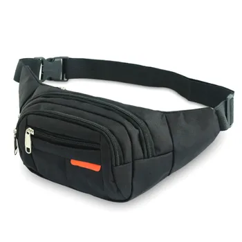 

Men's Waist Bag Solid Color Portable Waterproof Waist Pack Belt Bag Chest Bag Sports Hiking Travel Waist Bags