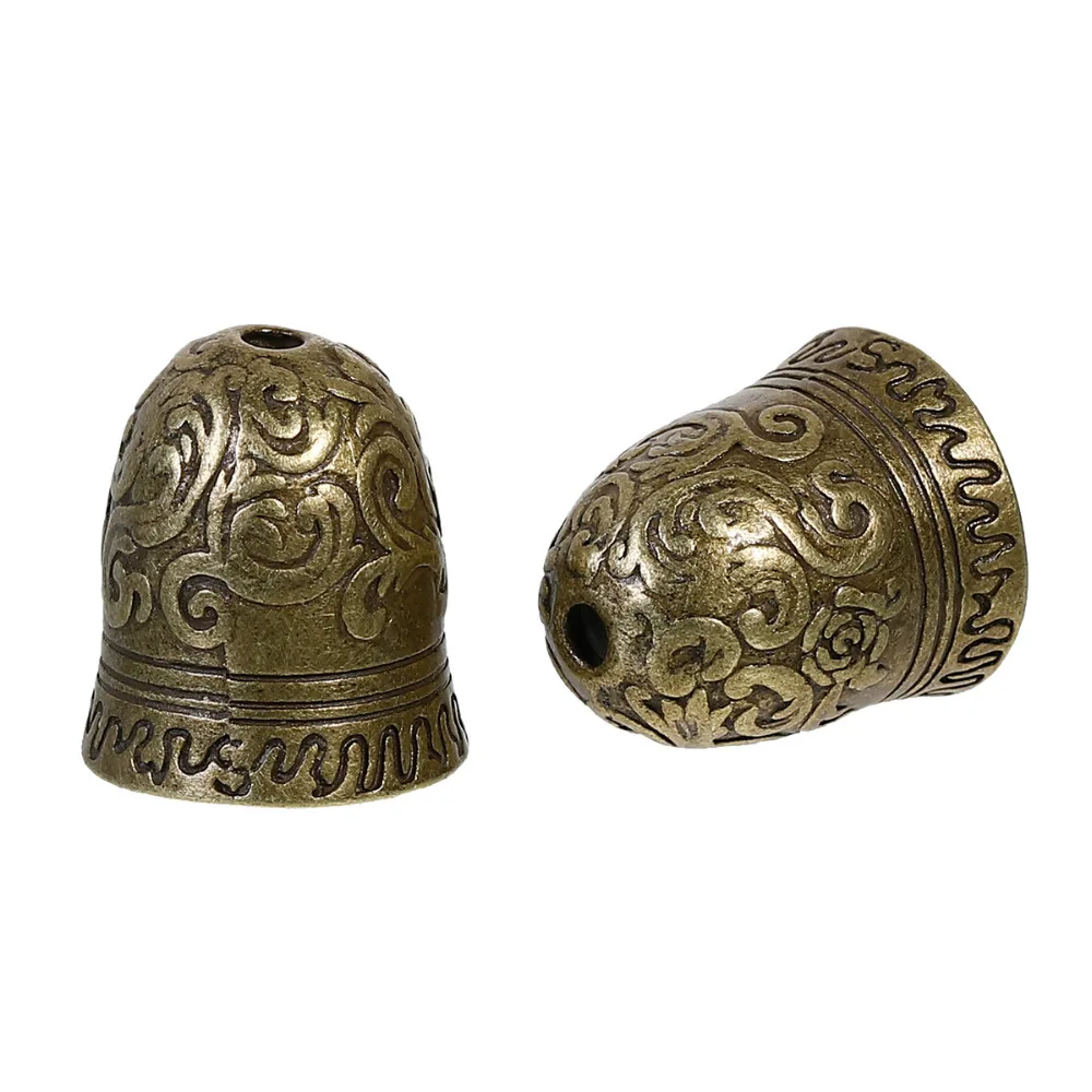 DoreenBeads цинковый сплав античная бронза сделай сам шапочки для бусин колокольчик