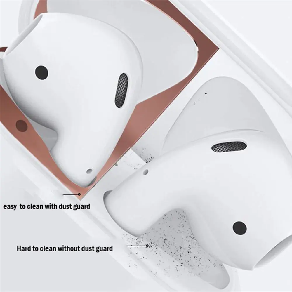 KISSCASE Headphone Stickers Dust-proof Inside Cover Protective Guard Film For Airpods hygienic Metal Patch Dustproof Stickers KISSCASE Headphone Stickers Dust-proof Inside Cover Protective Guard Film For Airpods hygienic Metal Patch Dustproof Stickers