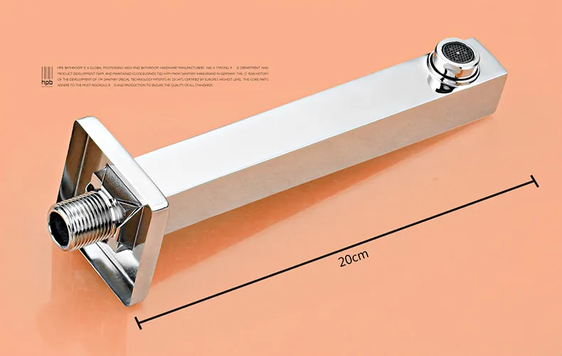 40*40 см «дождевой» смеситель для душа в ванную с ручной душевой для горячего и холодного термостата душевой набор латунь хром Настенный